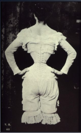 <span class="mw-page-title-main">Tightlacing</span> Practice of wearing a tightly laced corset