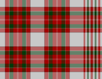 Wilsons 1819 blanket tartan with a selvedge pattern on the right