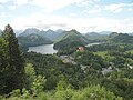 May 2009 with lake Schwansee (in right side of photo)