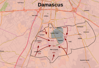 <span class="mw-page-title-main">Southern Damascus offensive (April–May 2018)</span> Military operation