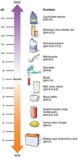 pH measure of the acidity or basicity of an aqueous solution