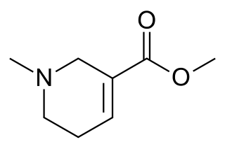 <span class="mw-page-title-main">Arecoline</span> Stimulant alkaloid