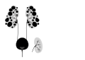 Diagram of autosomal dominant polycystic disease with a normal kidney inset for comparison