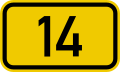 Bundesstrasse 14 number.svg