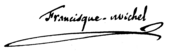 signature de Francisque Michel