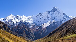 Machhapuchhre or Fishtail Mountain 6,993 m (22,943 ft)- IMG 5246