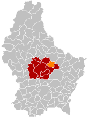 Localização de Larochette em Luxemburgo