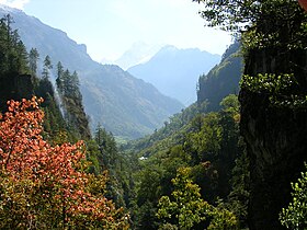 Marsyangdi valley landscape