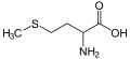 de: Struktur von Methionin; en: Structure of methionine