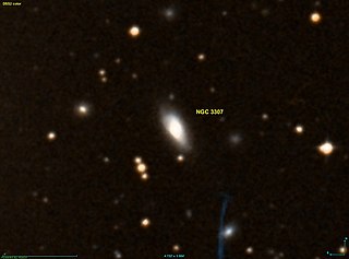 <span class="mw-page-title-main">NGC 3307</span> Lenticular galaxy in the constellation Hydra