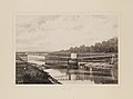 Le nouveau pont tournant de Ranville en 1883.