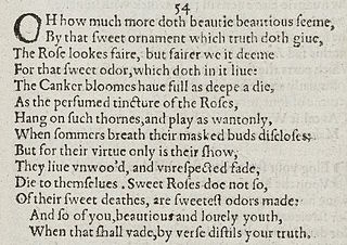 <span class="mw-page-title-main">Sonnet 54</span> Poem by William Shakespeare