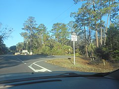 WB FL 320; Manatee Springs SP; U-Turn-1.jpg