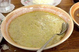 <i>Harees</i> Armenian and Middle Eastern cracked wheat and meat porridge