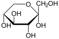 de: Struktur von alpha-D-Sorbopyranose (Haworth-Schreibweise); en: Structure of alpha-D-sorbopyranose (Haworth projection)