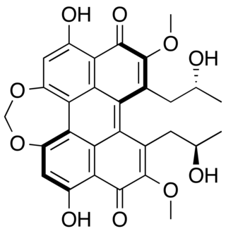 <span class="mw-page-title-main">Cercosporin</span> Fungal natural product