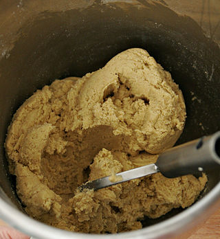 <span class="mw-page-title-main">Dough</span> Paste used in cooking