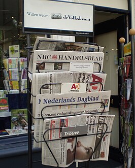 Enkele kranten van De Persgroep (met uitzondering van NRC Handelsblad en het Nederlands Dagblad)