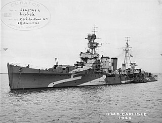 HMS <i>Carlisle</i> (D67) Royal Navy C-class light cruiser