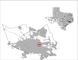 Location of Jacinto city in Texas