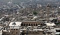 View from the citadel, before destruction of the minaret in April 2013