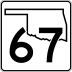 State Highway 67 marker