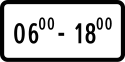 Waktu pemberlakuan rambu yang dijelaskan dimulai pukul 06.00 sampai 18.00