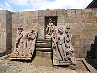 Statues in porch, Avalokiteshvara at centre.[60]