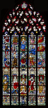 Vitrail de l'arbre de Jessé, Église Saint-Godard, Rouen