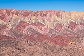 Serranía de Hornocal up close near Humahuaca