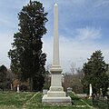 Headstone of Thomas L. Hamer located in Georgetown, Ohio.