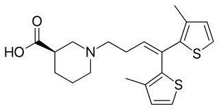 <span class="mw-page-title-main">Tiagabine</span> Anticonvulsant medication