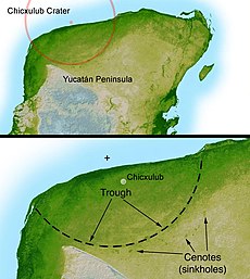 Impact of the Chicxulub crater Image: NASA.