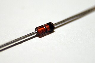 <span class="mw-page-title-main">Zener diode</span> Diode that allows current to flow in the reverse direction at a specific voltage