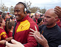 Everson Griffen and Nick Holt on the Trojan Walk