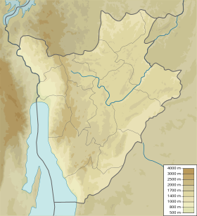 Voir sur la carte topographique du Burundi