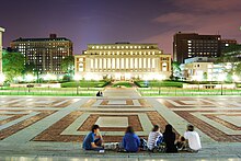 Columbia University, a private Ivy League university in Manhattan, New York City, founded in 1754, prior to the American Revolution ColumbiaUniversity.jpg