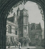 L'hôtel de Cluny avec son observatoire au début du XIXe siècle.