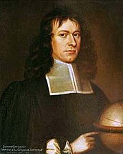 James Gregory, discoverer of the infinite series and designer of the first practical reflecting telescope, the Gregorian telescope.[149]