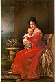 Queen Pauline of Württemberg, with her son Crown Prince Karl, c. 1825