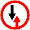 Give priority to oncoming traffic