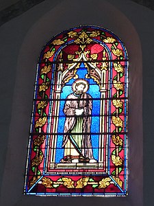 Buntglasfenster in der Kirche Saint-Barthélemy