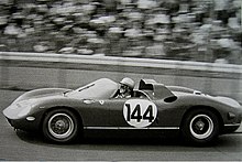 A Ferrari 275 P at the Nürburgring in 1964, the same type which took the overall win at Le Mans