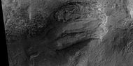 Close view of layers, as seen by HiRISE under HiWish program