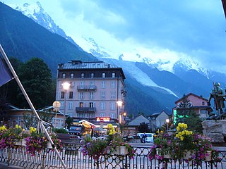 Centre-ville de Chamonix.