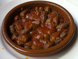 <span class="mw-page-title-main">Bamia</span> Regional stew of lamb, okra and tomatoes