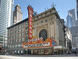 <span class="mw-page-title-main">Chicago Theatre</span> Theater and former movie theater in Chicago, Illinois, United States