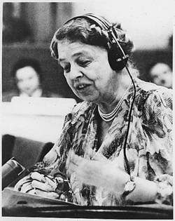 Eleanor Roosevelt az ENSZ-ben (1947)