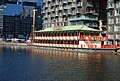 Floating restaurant, Millwall Dock, August 2013