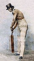 Fuller Pilch, who moved to the Town Malling club in 1835, was the leading English batsman of the period Fuller-pilch.jpg